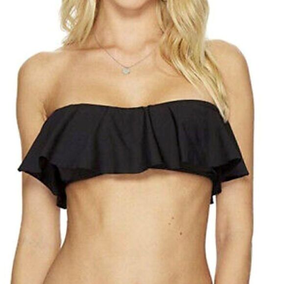 Gianni Bini Strapless ruffle bathing suit Top - Picture 1 of 5